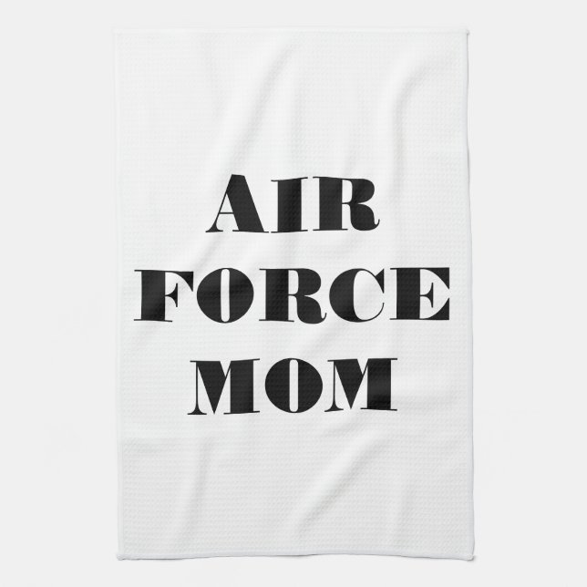 Serviette de cuisine Fière Air Force Maman (Vertical)