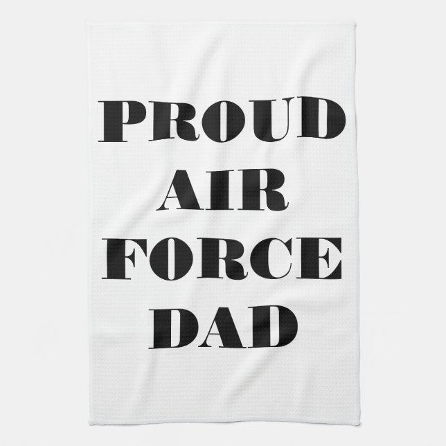 Serviette de cuisine Fière Force aérienne Papa (Vertical)