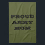 Serviette de cuisine Fière maman armée<br><div class="desc">Serviette de cuisine Fière maman armée</div>