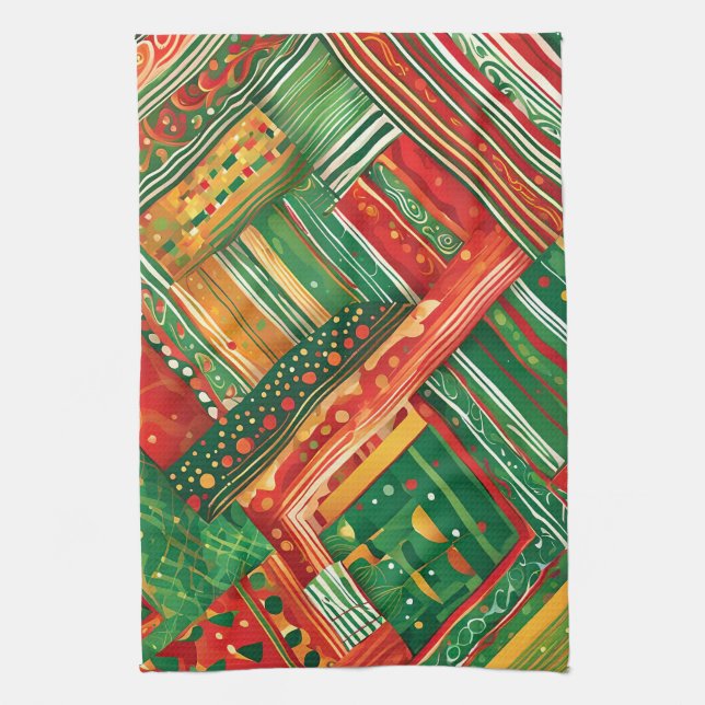 serviette de cuisine fiesta patchwork (Vertical)