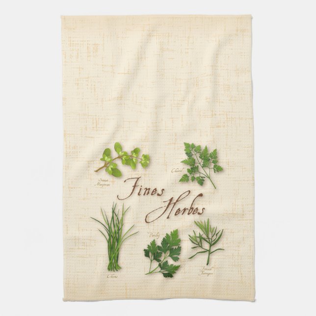Serviette de cuisine Fines Herbes (Vertical)