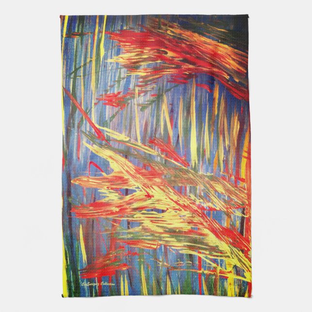 Serviette de cuisine "Fire Dance" (Vertical)
