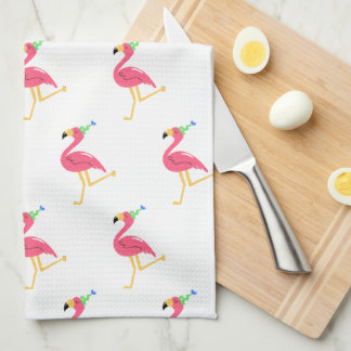 Serviette de cuisine Flamant rose
