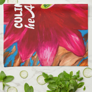 Serviette de cuisine Fleur Cactus