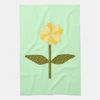 Serviette de cuisine Fleur Jaune