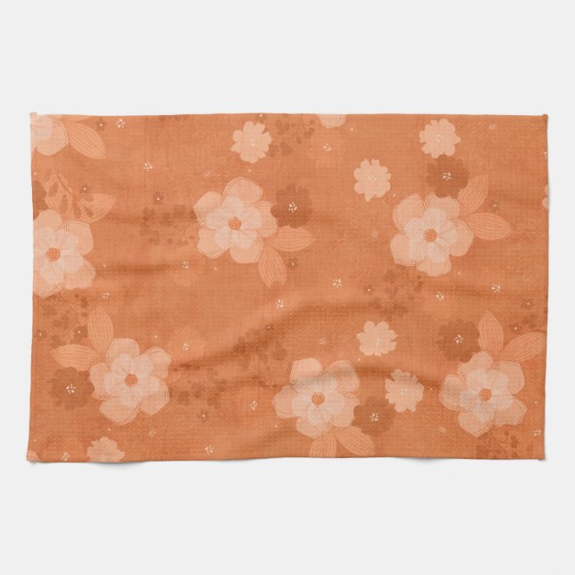 Serviette de cuisine Fleurs d'automne (Horizontal)