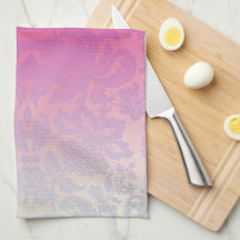 Serviette De Cuisine Florale Ombre Rose Damask