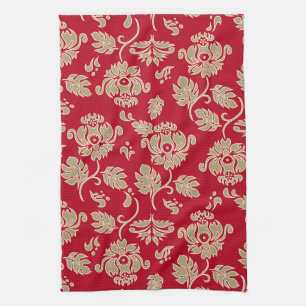 Serviette de cuisine florale tropicale Kamaole Haw