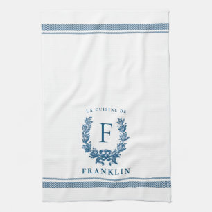 Serviette de cuisine française personnalisée