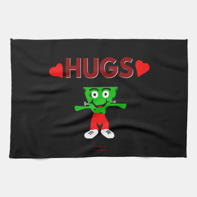 Serviette de cuisine FrankenCheese Hugs (Horizontal)