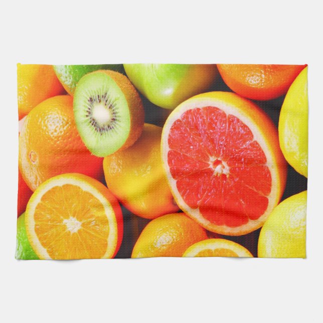 Serviette de cuisine/Fruits mélangés (Horizontal)