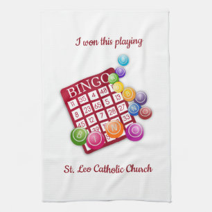 Serviette de cuisine gagnante de Bingo