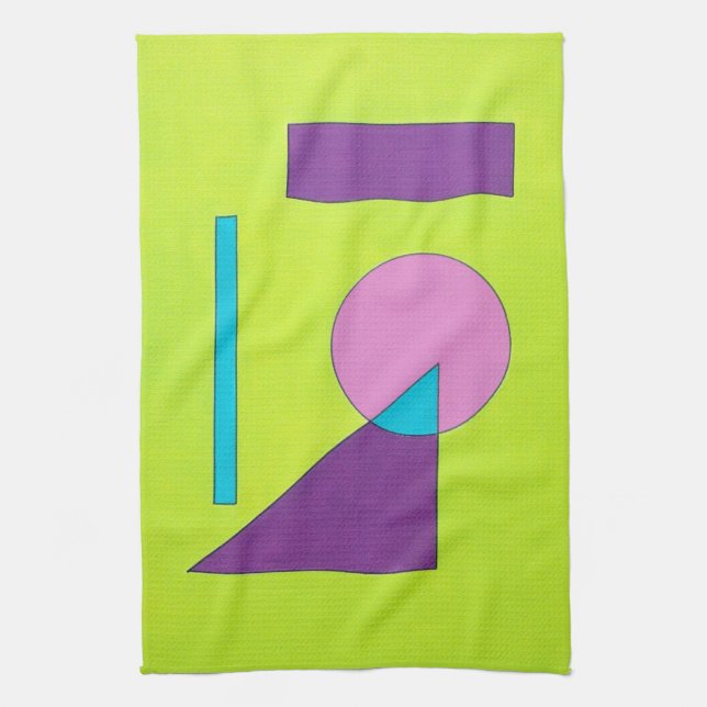 Serviette de cuisine géométrique d'art (Vertical)