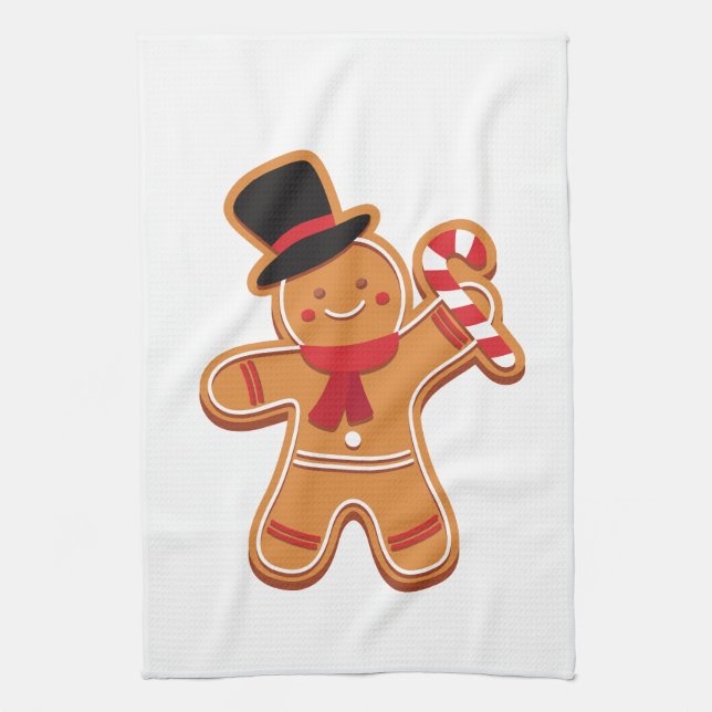 Serviette de cuisine GingerBread Man (Vertical)