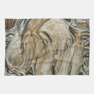 serviette de cuisine glamour 003 couleurs marron l