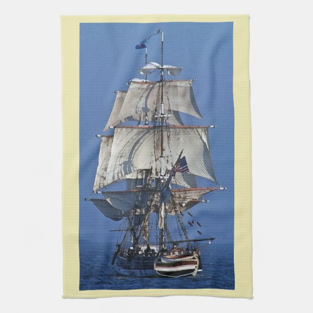 Serviette de cuisine grande de bateau de (Vertical)