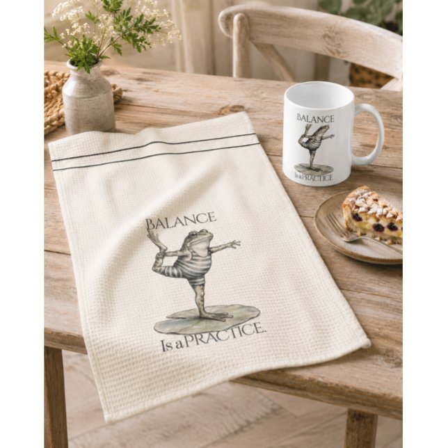 Serviette de cuisine grenouille fantaisiste : L'éq (Créateur téléchargé)