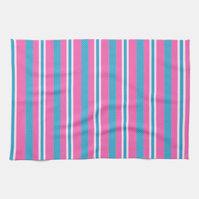Serviette de cuisine/Grille et Pois (Horizontal)