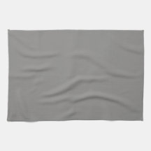 Serviette de cuisine gris clair solide