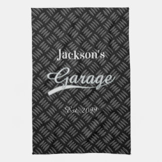 Serviette de cuisine grise classique pour la grais