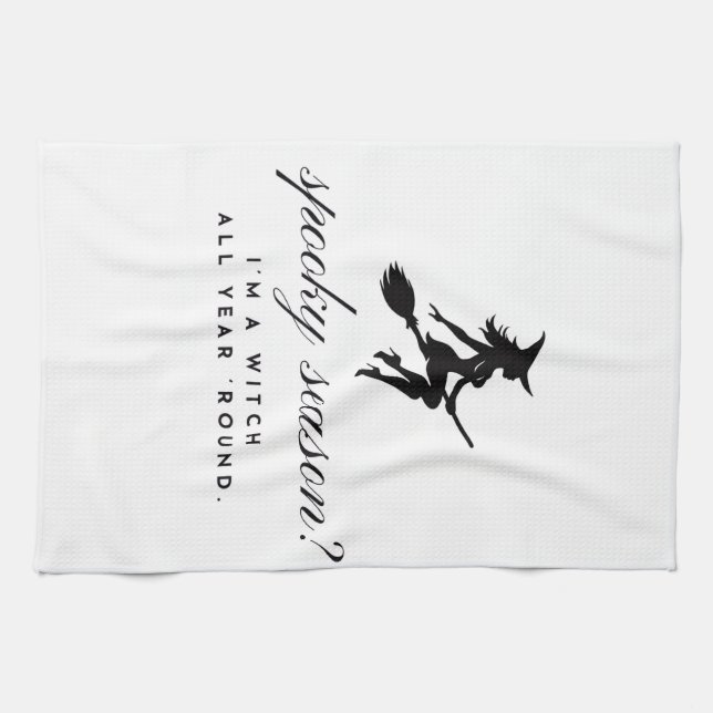 serviette de cuisine Halloween ensorcelante || sai (Horizontal)