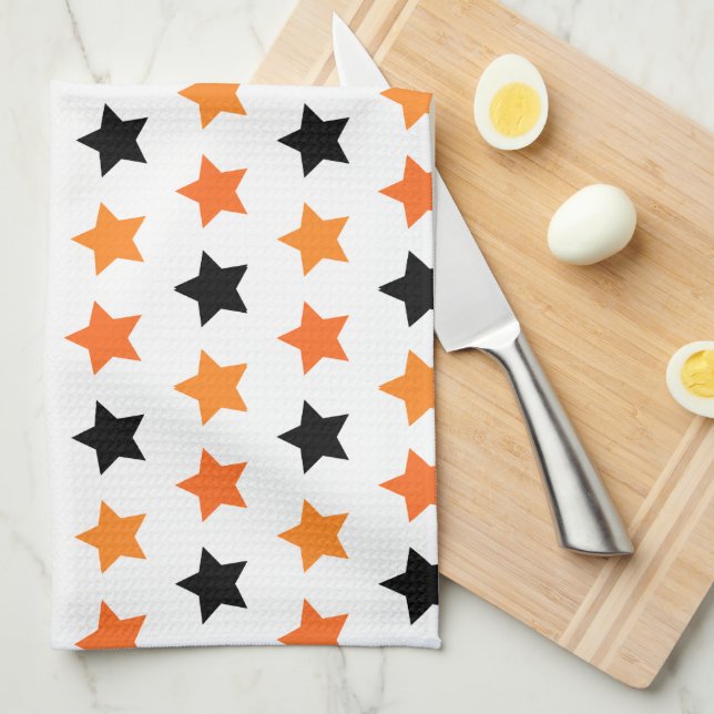 Serviette de cuisine Halloween Stars (Quart Plié)