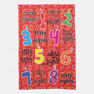 Serviette de cuisine "Hanoukka/8 Crazy Nights" Ser