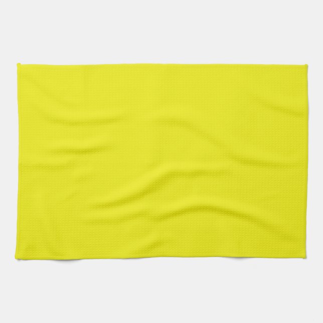 Serviette de cuisine jaune vif (Horizontal)