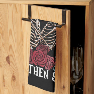 Serviette de cuisine jusqu'à la mort