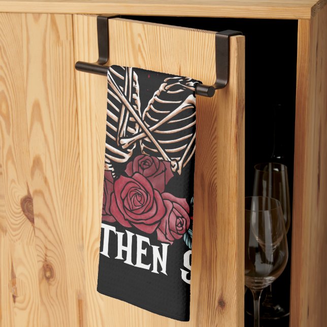 Serviette de cuisine jusqu'à la mort (Pliage en tiers)