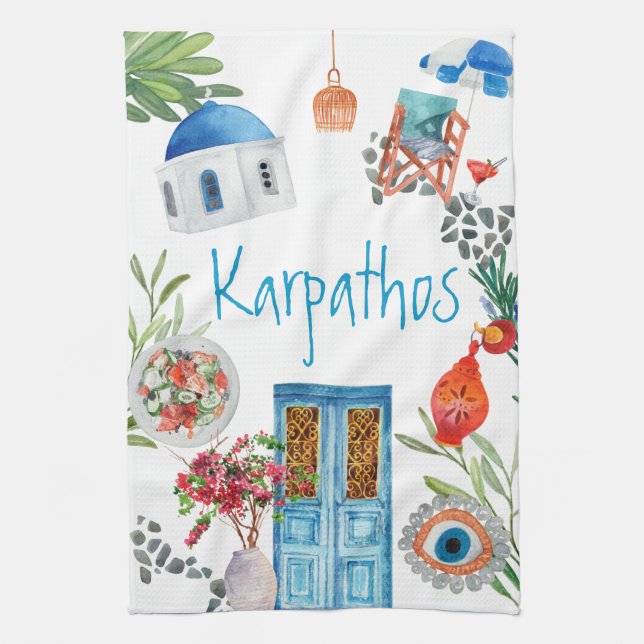 Serviette de cuisine Karpathos Breeze (Vertical)