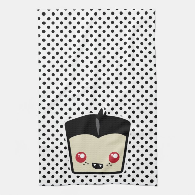 Serviette de cuisine Kawaii Dracula (Vertical)