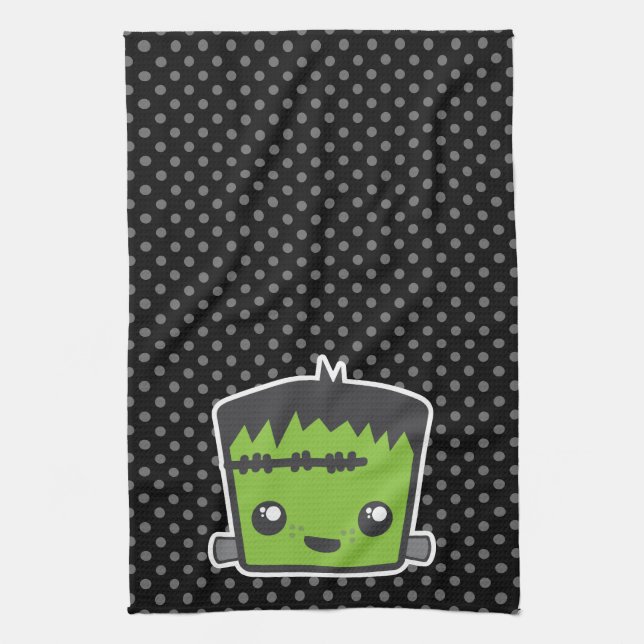 Serviette de cuisine Kawaii Frankenstein (Vertical)