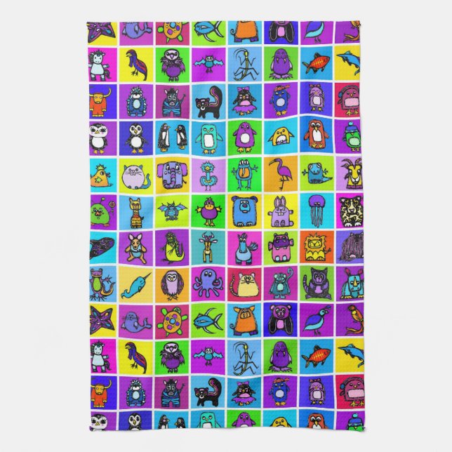serviette de cuisine "l'alphabet book" (Vertical)