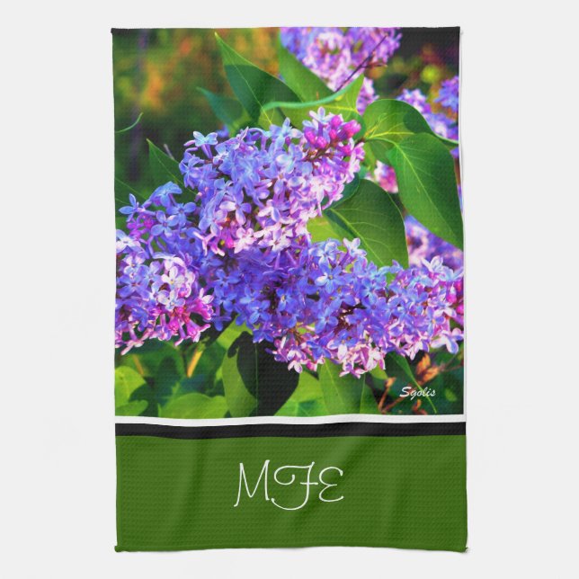Serviette de cuisine Lilacs fleurie printemps (Vertical)