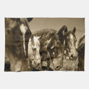 Serviette de cuisine lunatique de cheval d'étalon