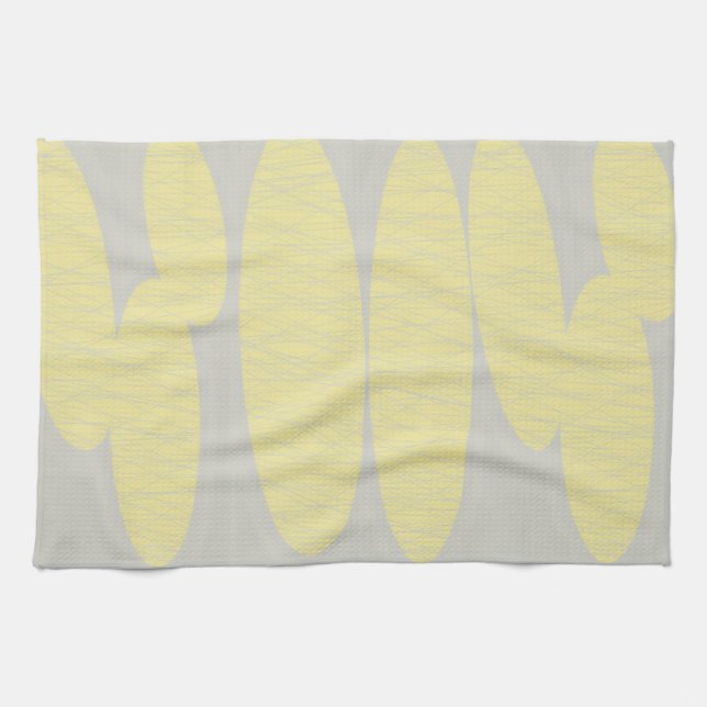 Serviette de cuisine marron et jaune clair (Horizontal)