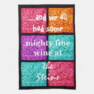 Serviette de cuisine Matzahs colorée passover