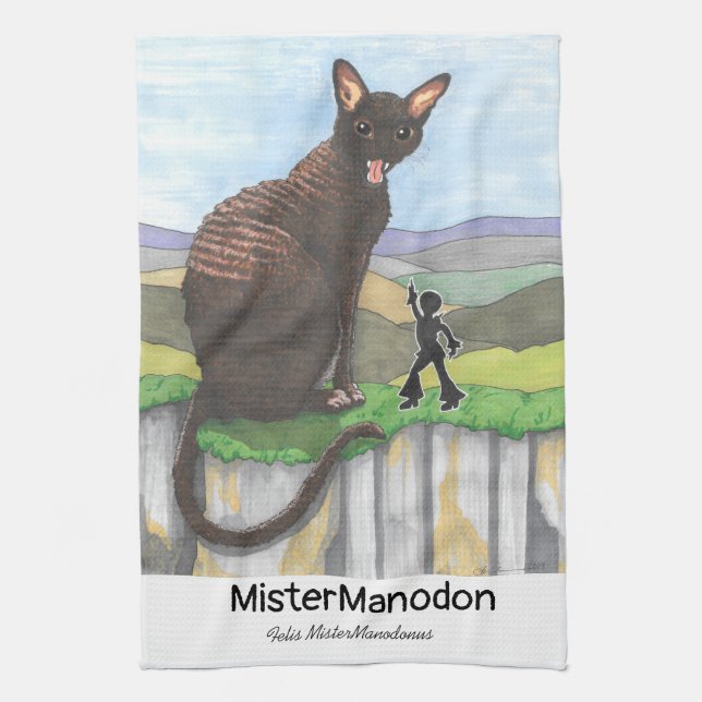 Serviette de cuisine : Mister Manodon (Vertical)