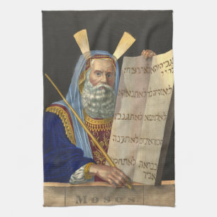 Serviette de cuisine "Moïse et les Dix Commandemen