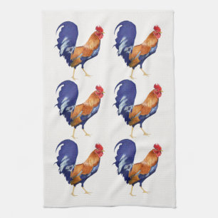 Serviette de cuisine motif 2 coq