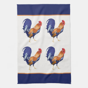 Serviette de cuisine motif à coq