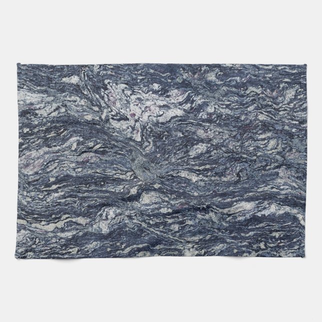 Serviette de cuisine Motif en pierre de granit (Horizontal)