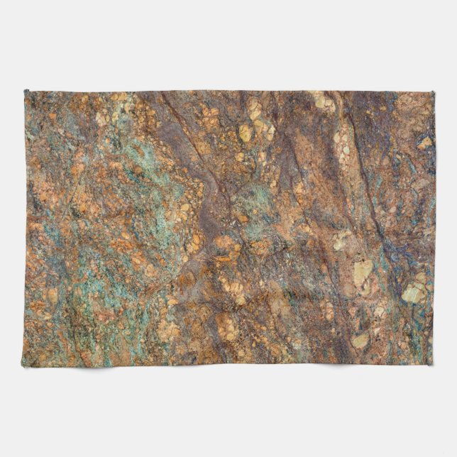 Serviette de cuisine Motif en pierre de granit (Horizontal)