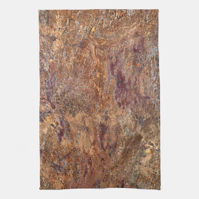 Serviette de cuisine Motif en pierre de granit (Vertical)