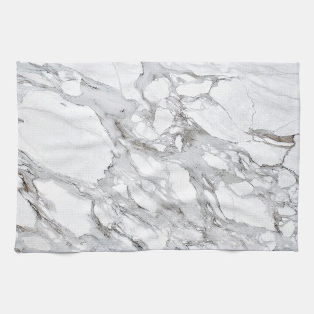 Serviette de cuisine Motif en pierre de marbre (Horizontal)