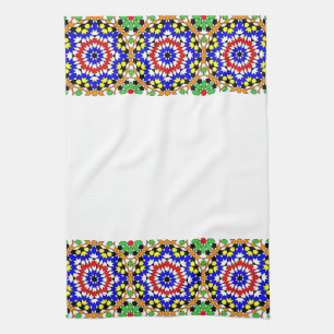 Serviette de cuisine motif géométrique islamique