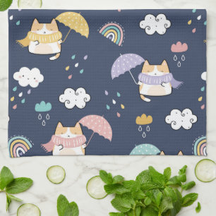 Serviette de cuisine Motif Rainy Day