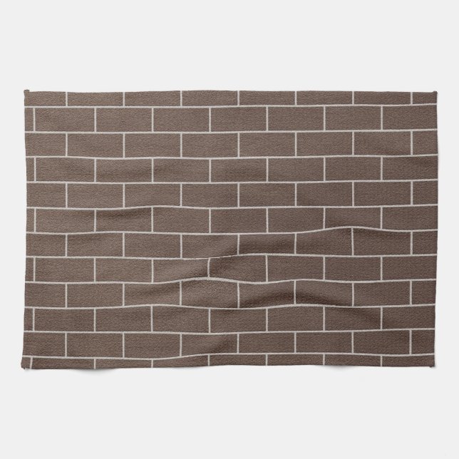 Serviette de cuisine murale en briques (Horizontal)