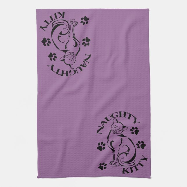 Serviette de cuisine Naughty Kitty (Vertical)